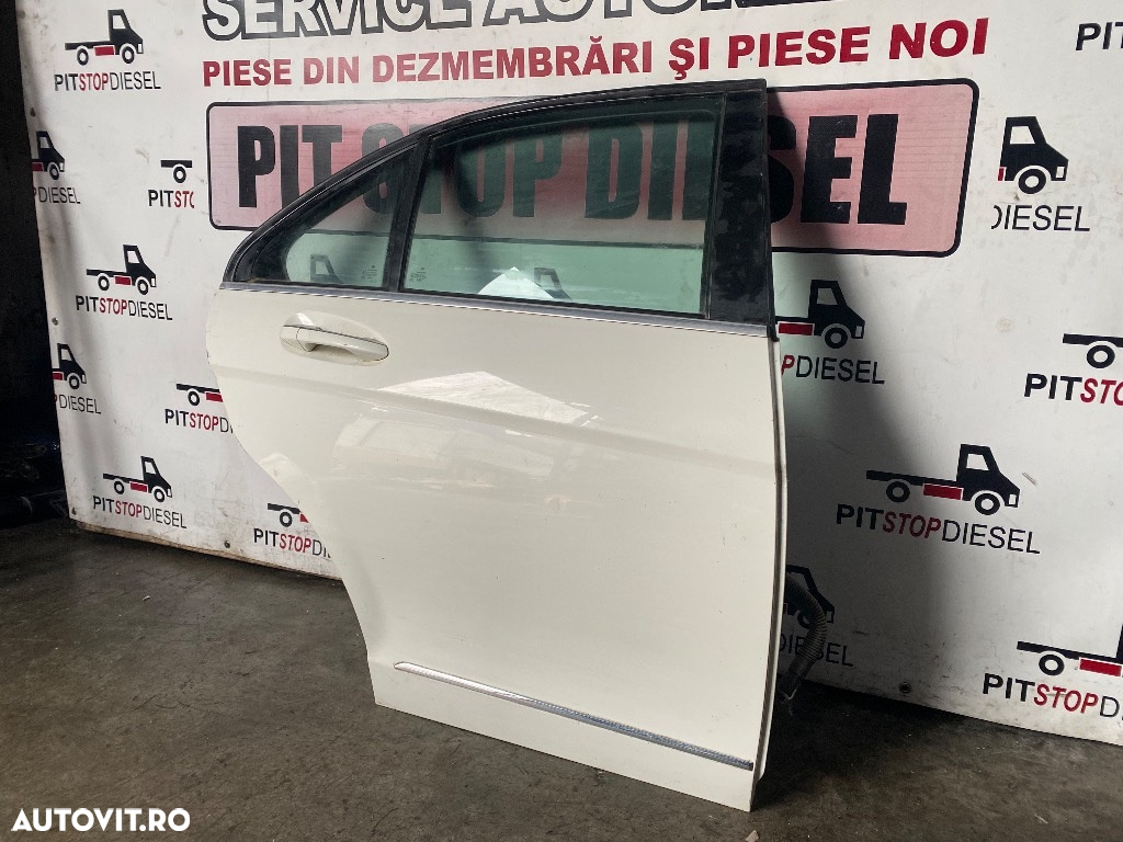 Usa portiera dreapta spate MERCEDES C-class W204 2007 2008 2009 2010 2011 2012 2013 2014 2015 alb alba - 4