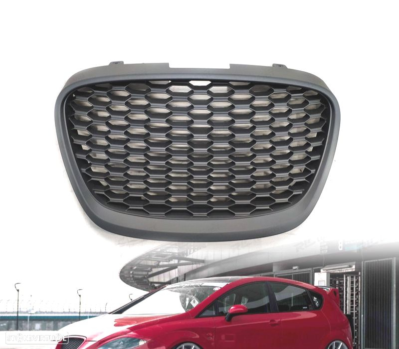 GRELHA FAVO DE MEL SEAT LEON II 2 1P 09-12 TOLEDO III 3 5P 09- ALTEA 5P 09- PRETO - 2
