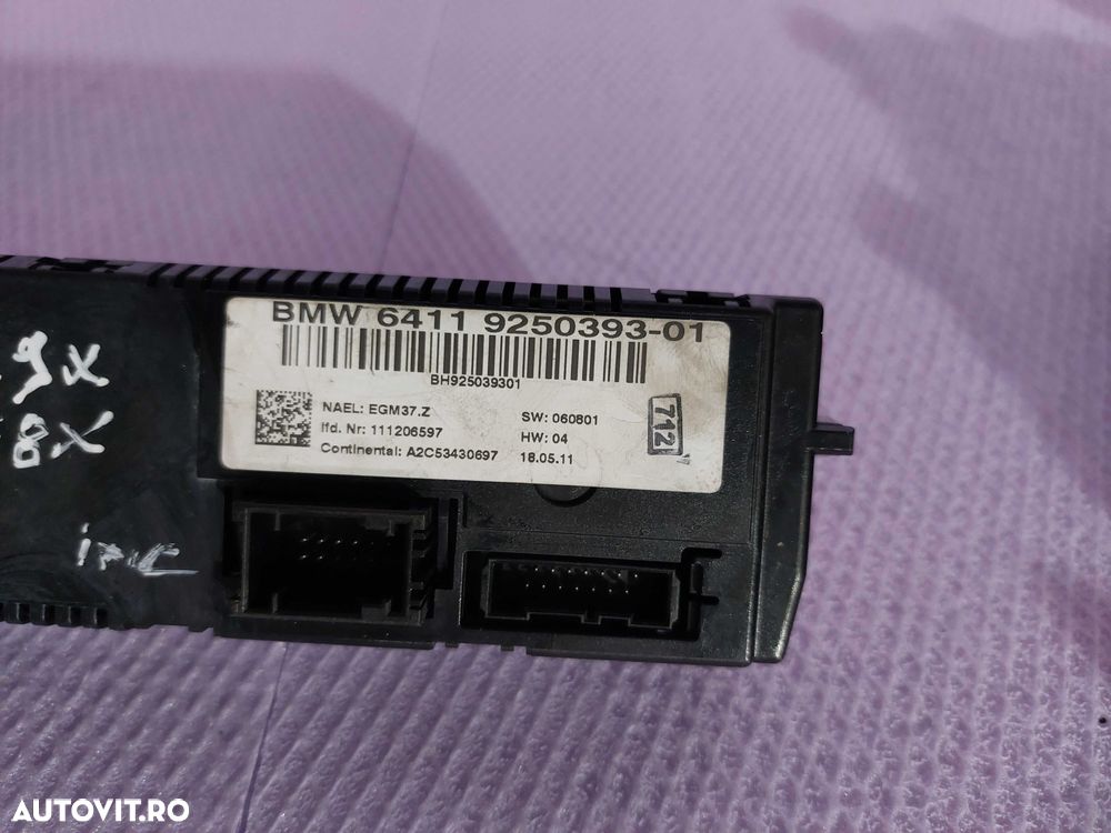 Panou comanda AC clima cu incalzire scaune BMW E81 E84 E87 E90 - E93 - 3