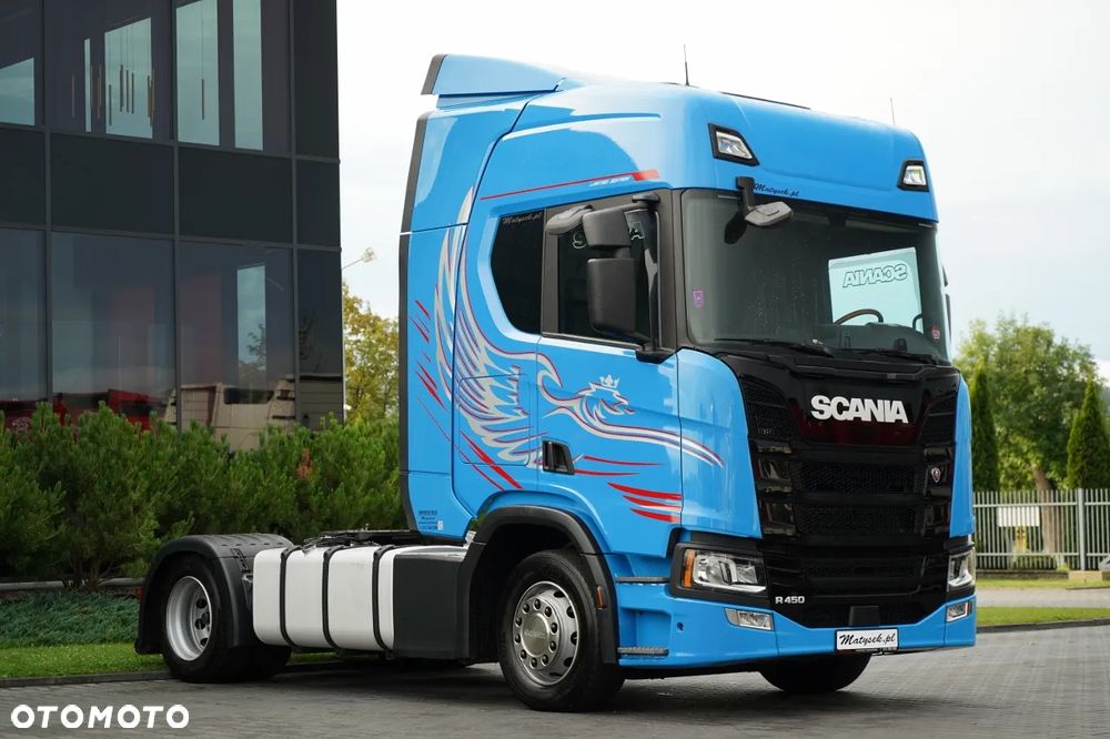 Scania R 450 / MEGA / LOW DECK / RETARDER / KLIMA POSTOJOWA / SKÓRY / EURO 6 - 6
