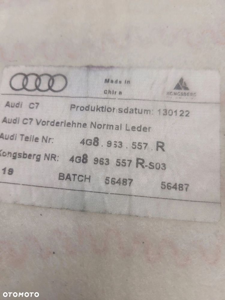 MATA GRZEWCZA FOTELA GÓRA AUDI A6 C7 A7 4G8963557R - 1