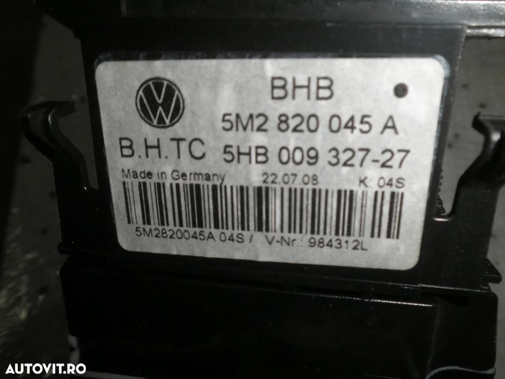 Panou comenzi AC VW Tiguan 5N 5M2820045A - 3