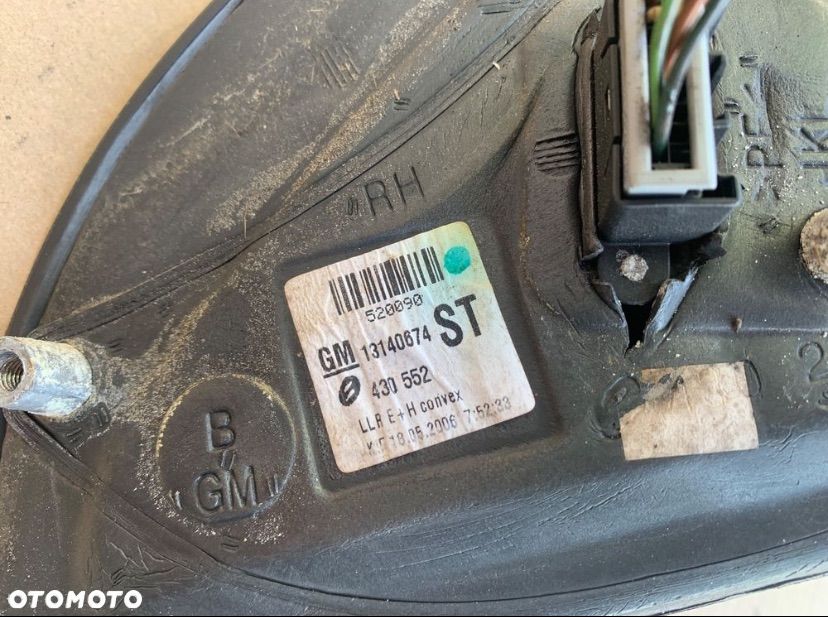 13140674 lusterko zewnętrzne prawe Opel astra h 3 III - 4