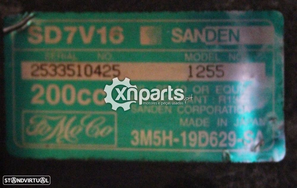 Compressor de ar condicionado Usado FORD FOCUS II 1.6 TDCi | 07.04 - 09.12 REF.... - 4