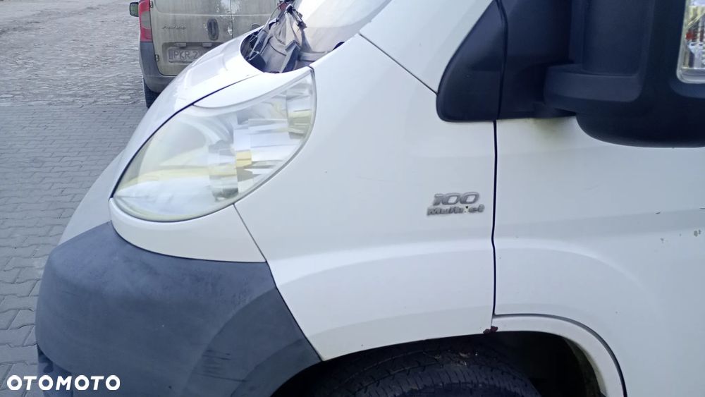 F.V Fiat Ducato III komplet chłodnic Maska biała PEUGEOT BOXER Pas przedni Wzmocnienie czołowe CITROEN JUMPER kompletny przód błotnik przedni biały lewy prawy - 9