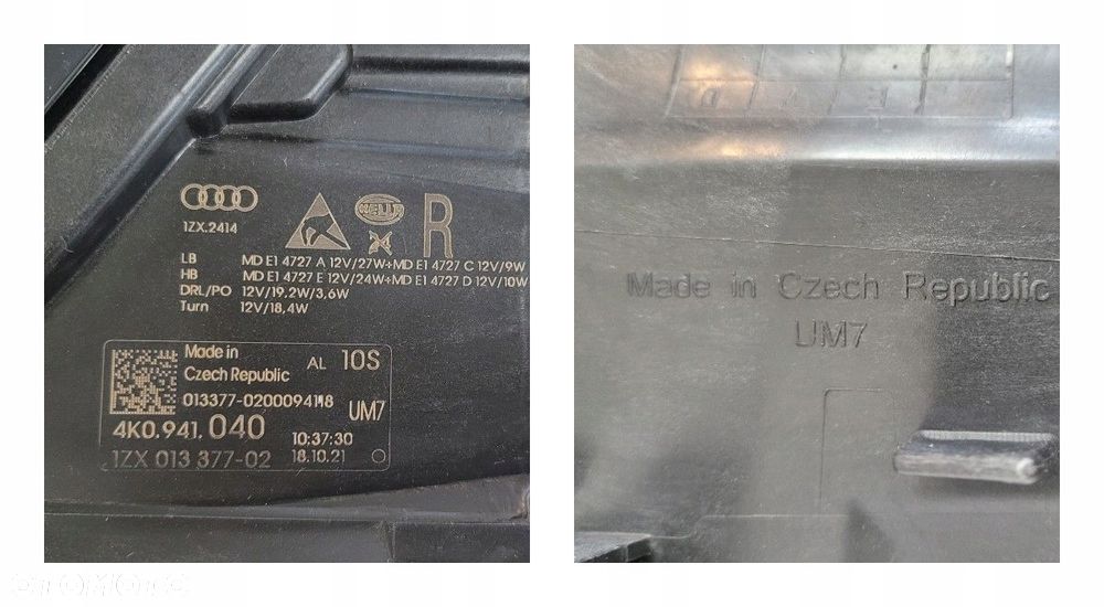 LAMPA PRAWA PRZÓD FULL LED AUDI A6 C8 4K0 2018- - 16