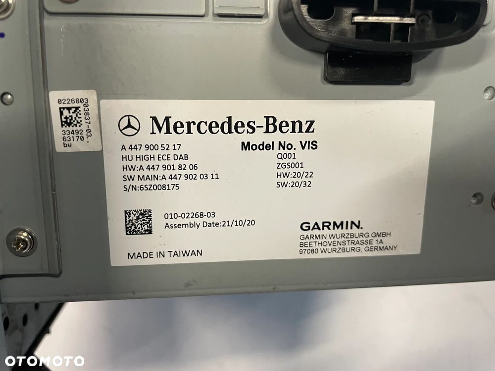 Radio Navigacja mercedes vito 447 - 3