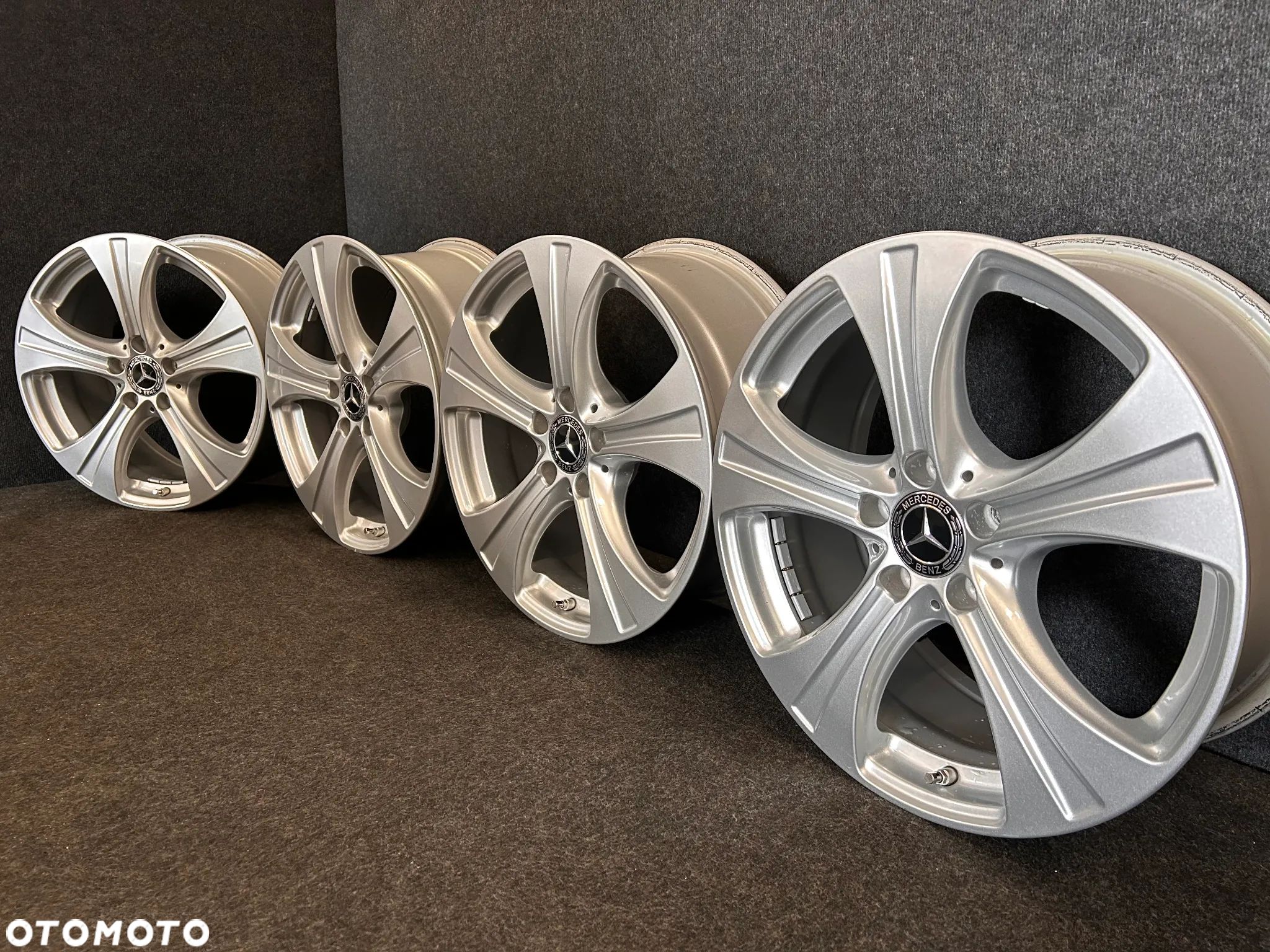 Alufelgi Mercedes GLC X253, GLA, C-Klasa W205, E-Klasa W213, W212 18 cali 5x112 4szt. Ładne z czujnikami! - 1