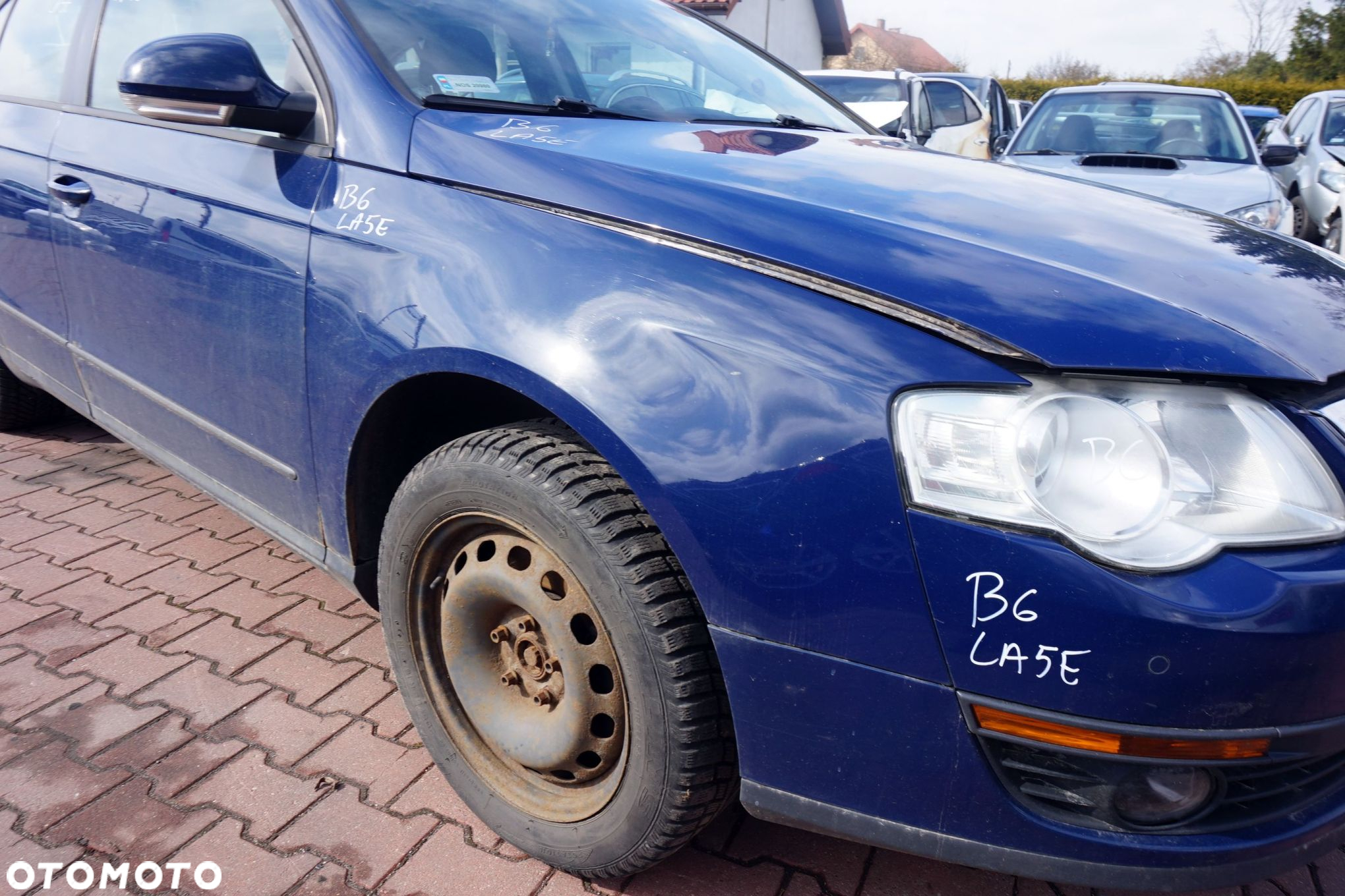 MASKA ZDERZAK BŁOTNIKI LAMPY PASSAT B6 LA5E PDC VOLKSWAGEN 2005-2010 GRANATOWY PRZÓD KOMPLETNY - 12