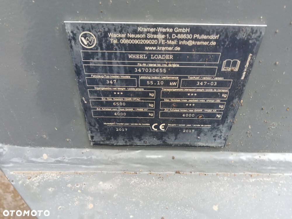 Kramer 950 2574mtg (Cat, Liebherr Volvo atlas)Łyżka Krokodyl+Widły z Niemiec - 9