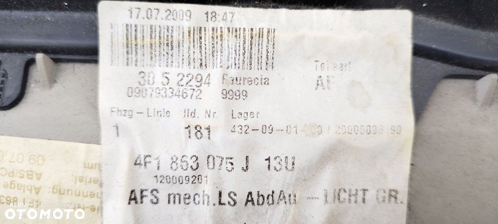 Półka Pod Kierownicą Kolor Silber Audi A6 C6 2009 Blask Gołdap - 6