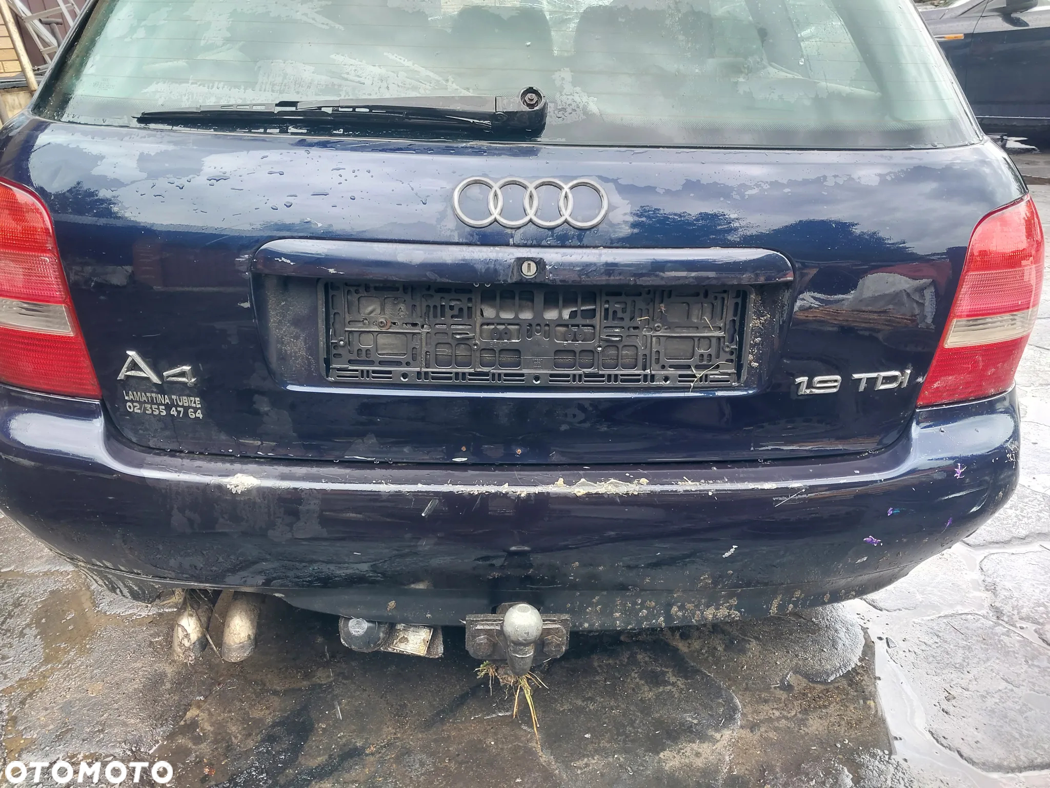 Audi A4 B5 Kombi Avant silnik kompletny 1.9 AHU 90KM skrzynia biegów DVS drzwi lewe przód tył błotnik lewy klapa bagażnika zderzak maska LZ5L hak holowniczy szyba kierownica skórzana tunel środkowy panel maglownica turbina mcperson belka tył tylna dekory drewniane stacyjka schowek zacisk hamulcowy sprzęgło dwumasa CAŁY NA CZĘŚCI WSZYSTKIE CZĘŚCI - 9