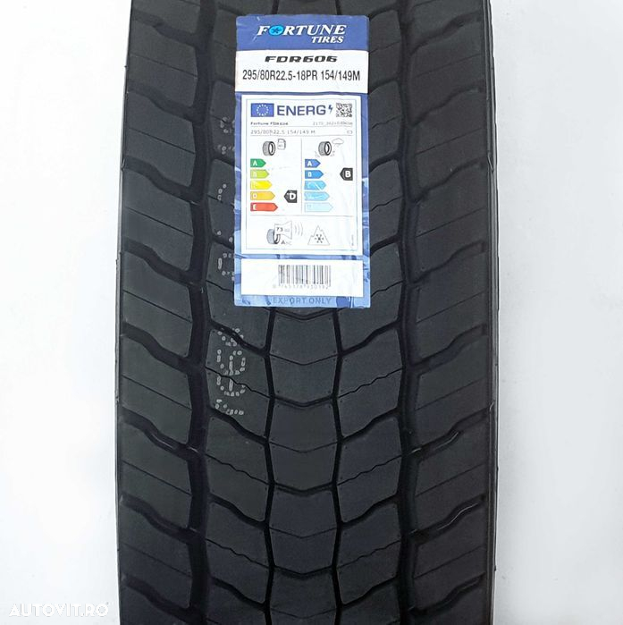 Anvelopa NOUA 295/80 R22.5 Fortune FDR 606 154/149M+S,Tractiune Hybrid - 2