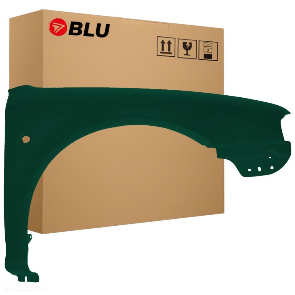 BLU Błotnik SKODA OCTAVIA I 1 9570 prawy zielony 97-10 przód NaturGrün Metallisch - 1