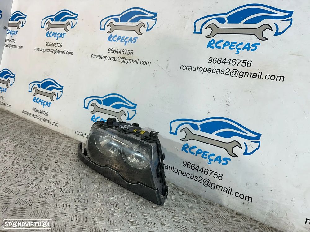 .Conjunto Oticas Farois Frontal Frente Esquerda Direita Halogenio Original BMW Serie 3 E46 Coupe Cabrio 7 165 906 7 165 905 1997 - 2006 - 6