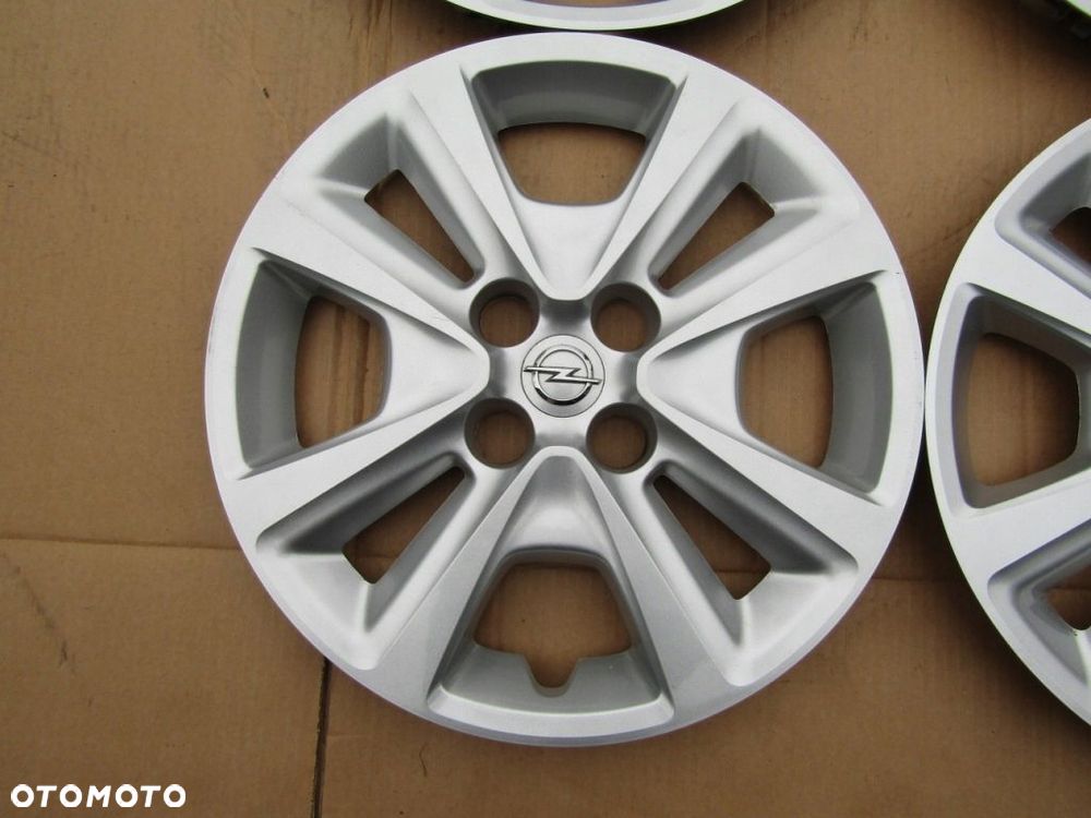 4x Kołpaki Strukturalne 15 Opel Corsa D E Adam Meriva Karl 4x100 / oryginał - 9