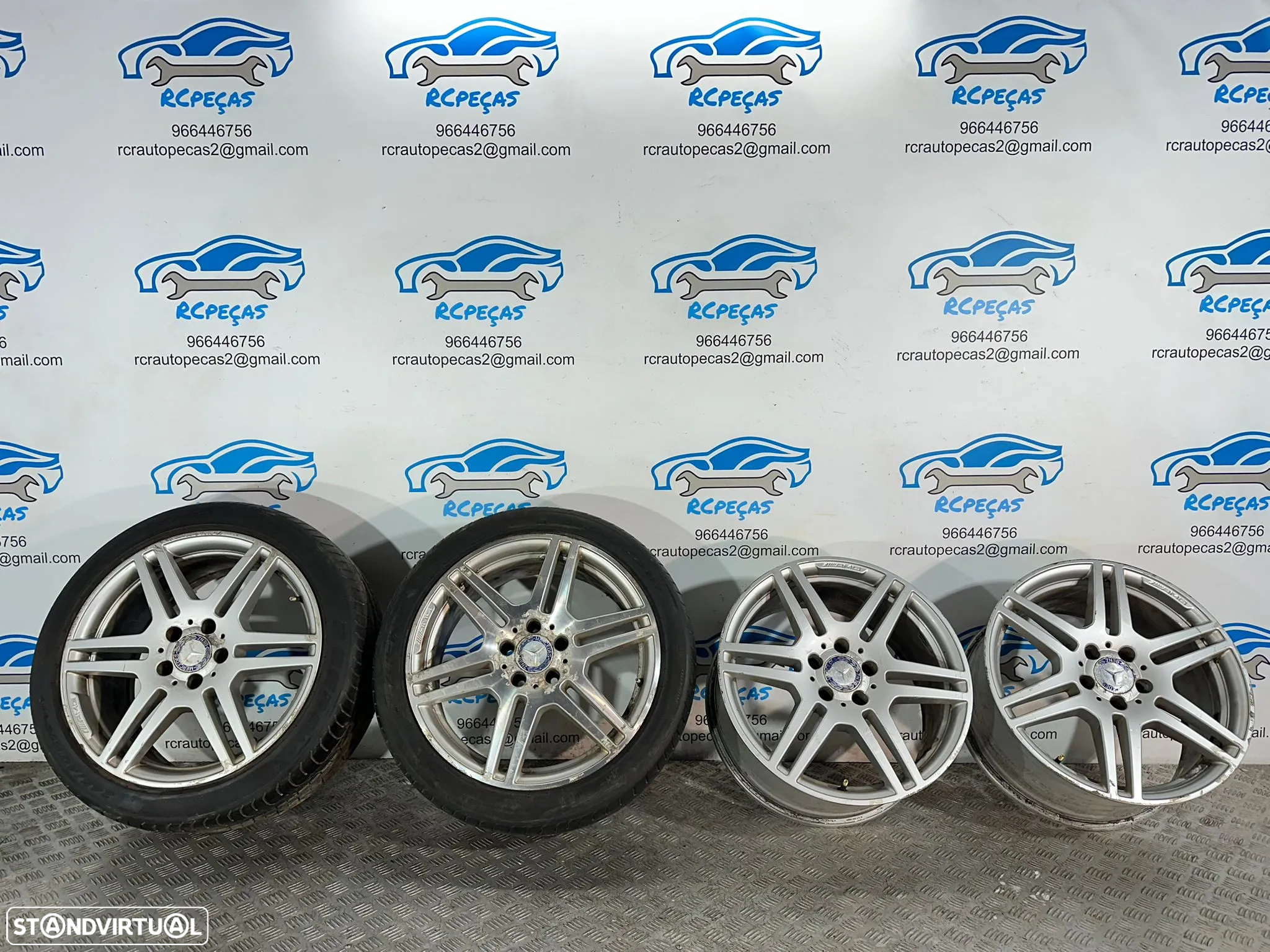 .Conjunto Jantes 18 Originais AMG Mercedes Benz 5x112 8.5J 9J ET48 ET54 - 4