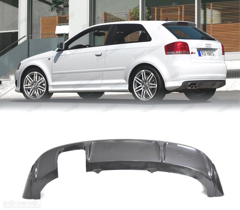DIFUSOR AUDI A3 8P 03-08 LOOK S3 - 1