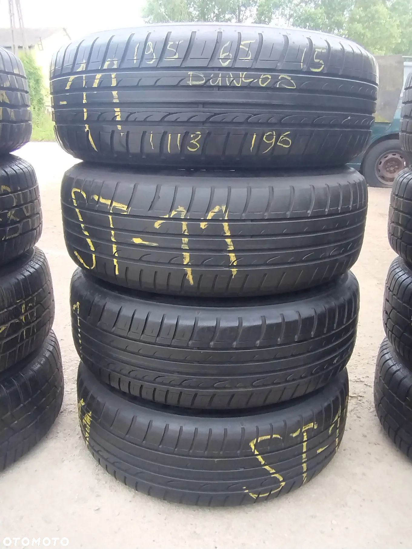 195/65R15 Opony Letnie Lato DUNLOP SP SPORT FASTRESPONSE MO 5x112 Felgi Stalowe STAL 15 Koła Mercedes A W176 B W246 CLA C117 KLASA W169 W245 195/65 5-6mm - 1