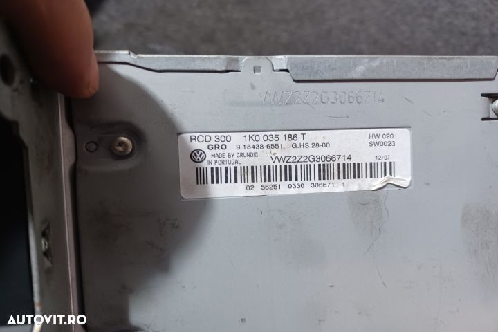 Radio cd 1K0035186T Volkswagen VW Passat B6 [2005 - 2010] Sedan 4-usi - 3