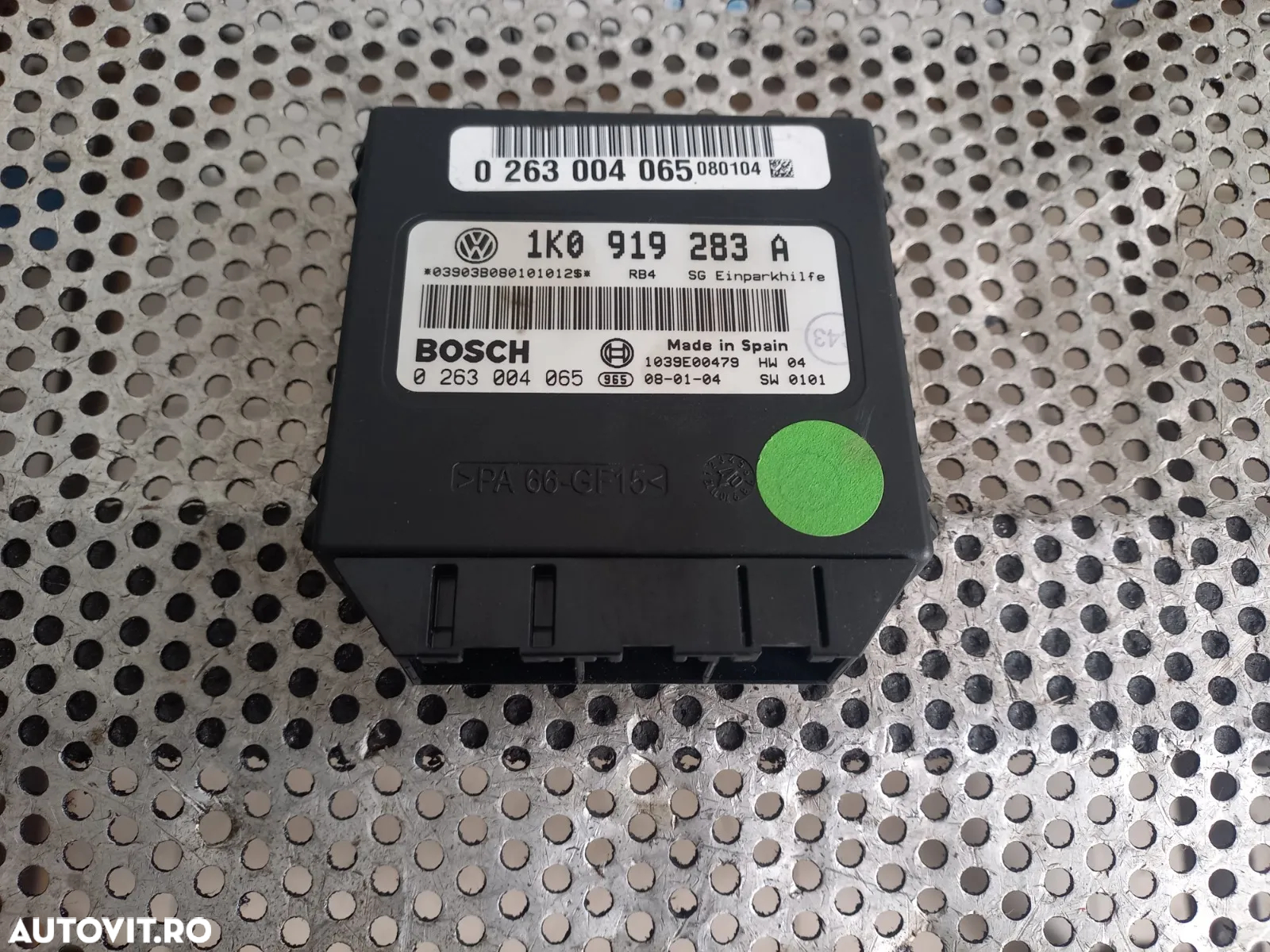 Modul Calculator Senzori Parcare Vw Golf 5 Touran Jetta Caddy Etc. Cod 1K0919283A - 2
