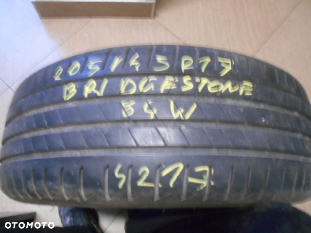 Opona pojedyńcza 205/45r17 bridgestone turanza t005 7,3mm lato