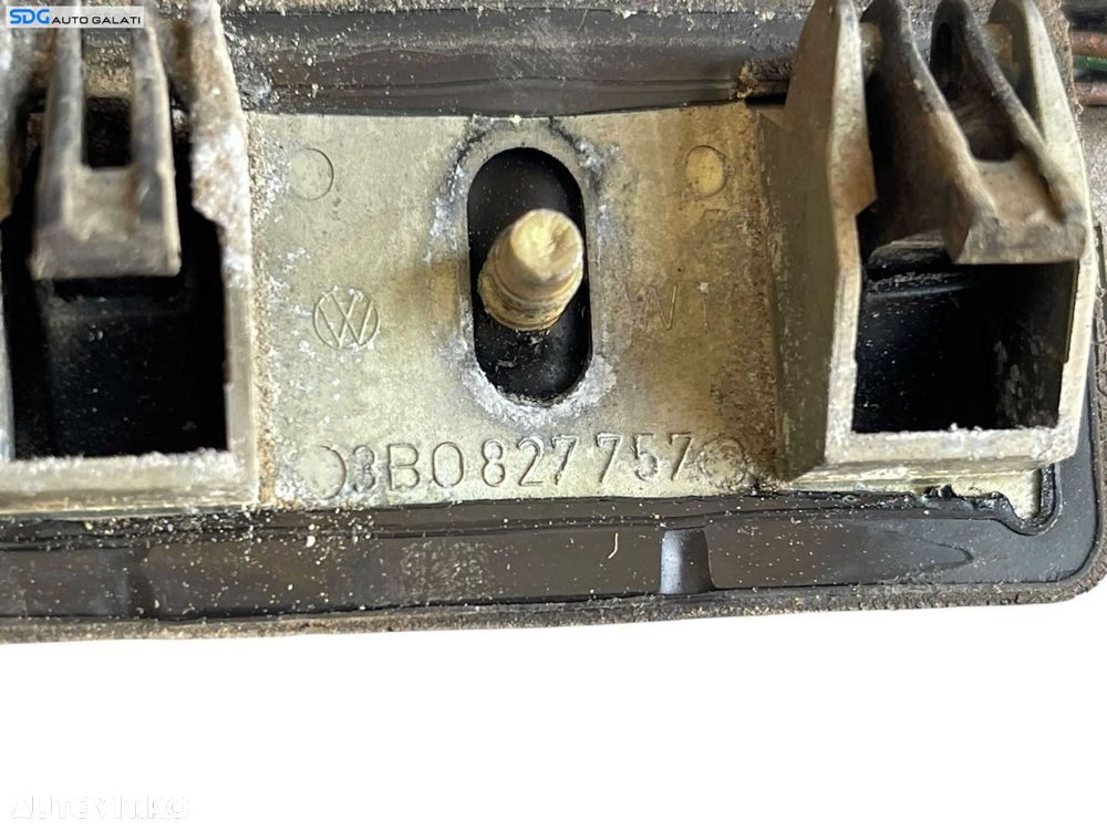Ornament Bandou Suport Lampa Lampi Numar Maner Clapeta Switch Capota Portbagaj Volkswagen Passat B5 1997 - 2001 Cod 3B0827757 3B0827574A [B4524] - 10