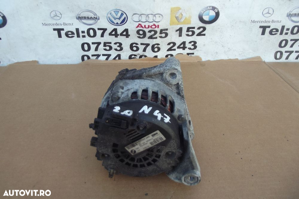 Alternator BMW 2.0 E87 E91 E92 E90 E60 e61 F10 N47 dezmembrez BMW - 2