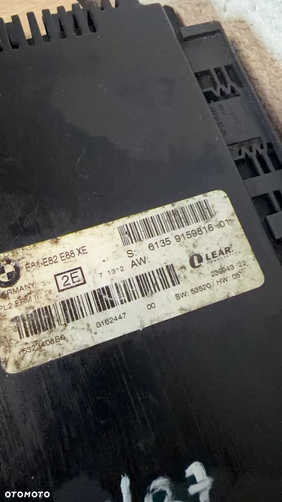 BMW E81 E87 MODUŁ STEROWNIK ŚWIATEŁ 9159816 - 3