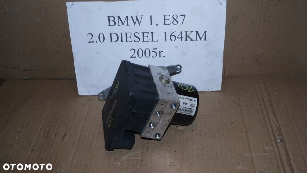 pompa hamulcowa abs bmw 1 e87 6771487 - 4