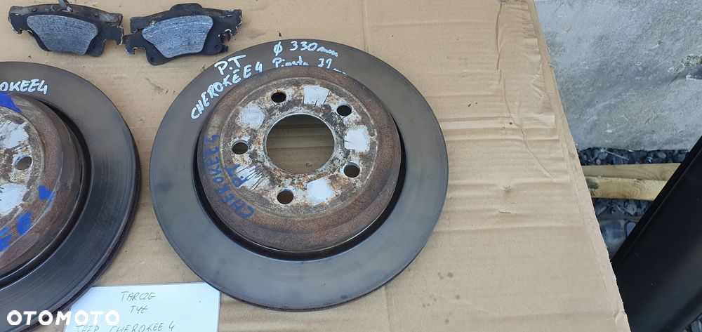 Tarcze hamulcowe klocki tył tylne Jeep Grand Cherokee IV WK2 3.0 CRD - 5
