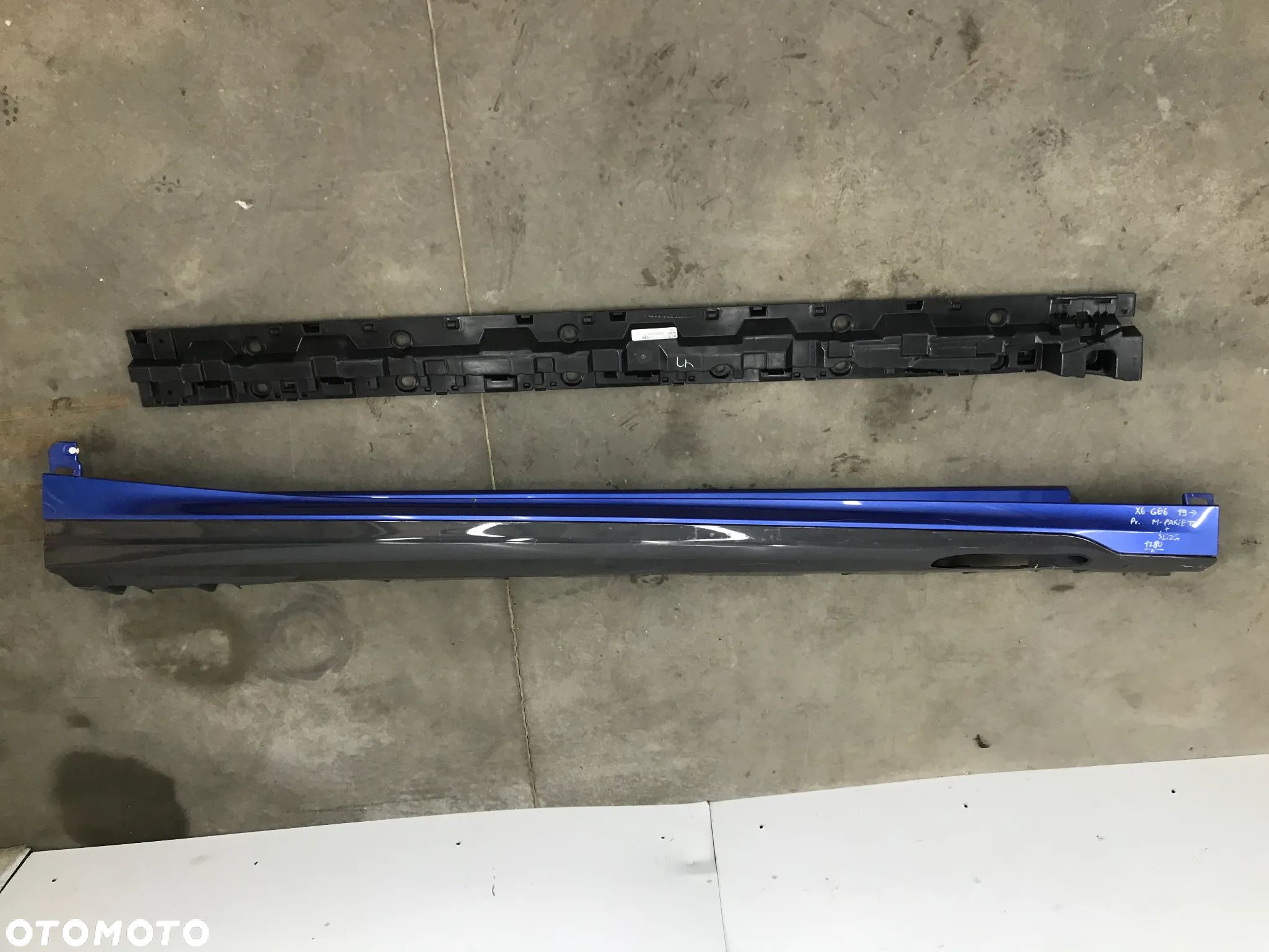 Nakładka progu BMW x6 G06 m-pakiet 19- prawa listwa progowa + ślizg KOMPLET 868012 868011 - 1