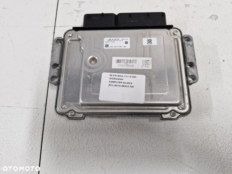kia soul ii 2 1.6 gdi sterownik komputer silnika ecu 39110-2bsc3 - 4