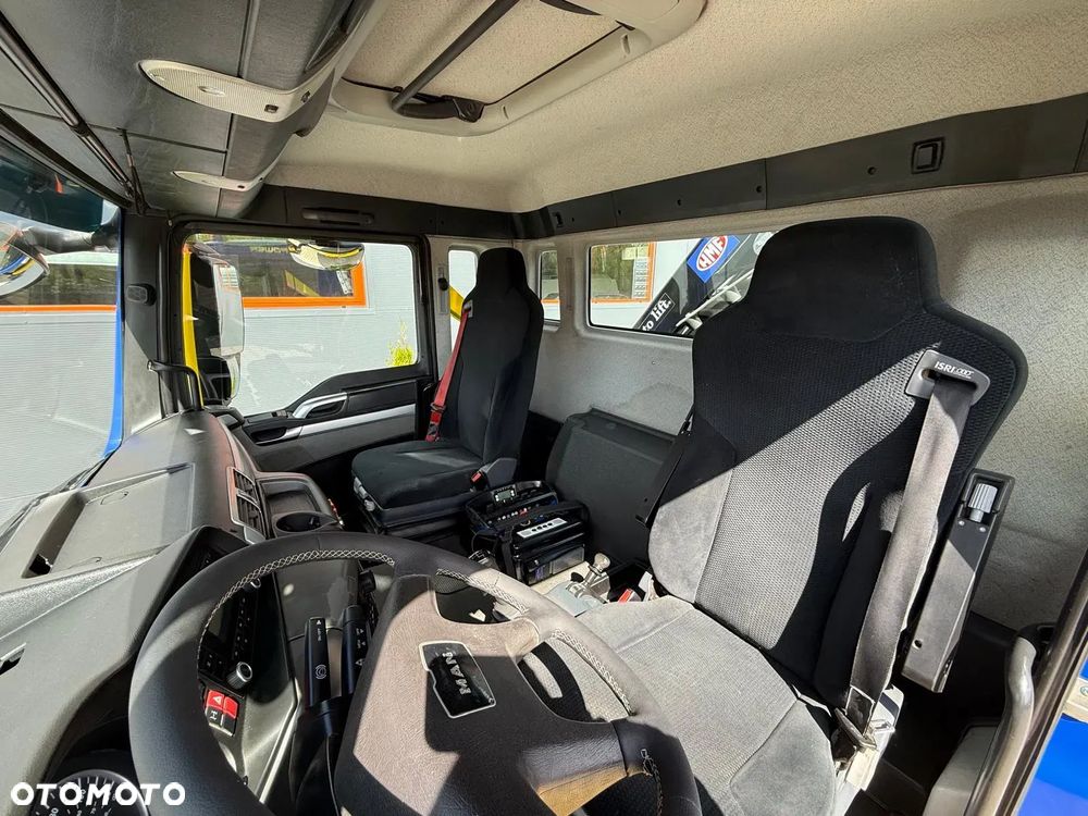 MAN MAN TGS TGX 26.360 E5 laweta uniwersalna 10 m + Dźwig HDS HMF 1420 K2 / platforma do przewozu kontenerów / pomoc drogowa / platforma / kran krane dzwig hds żuraw - 35