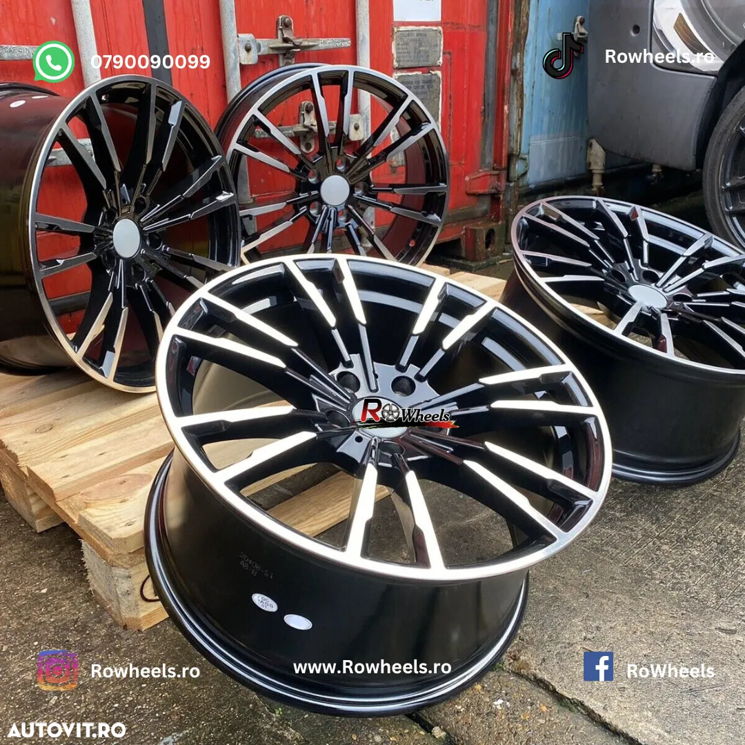 Jante BMW20 Model M5 R20 BLACK BMW E60 F10 F30 F12 anvelope de vara sau iarna - 10