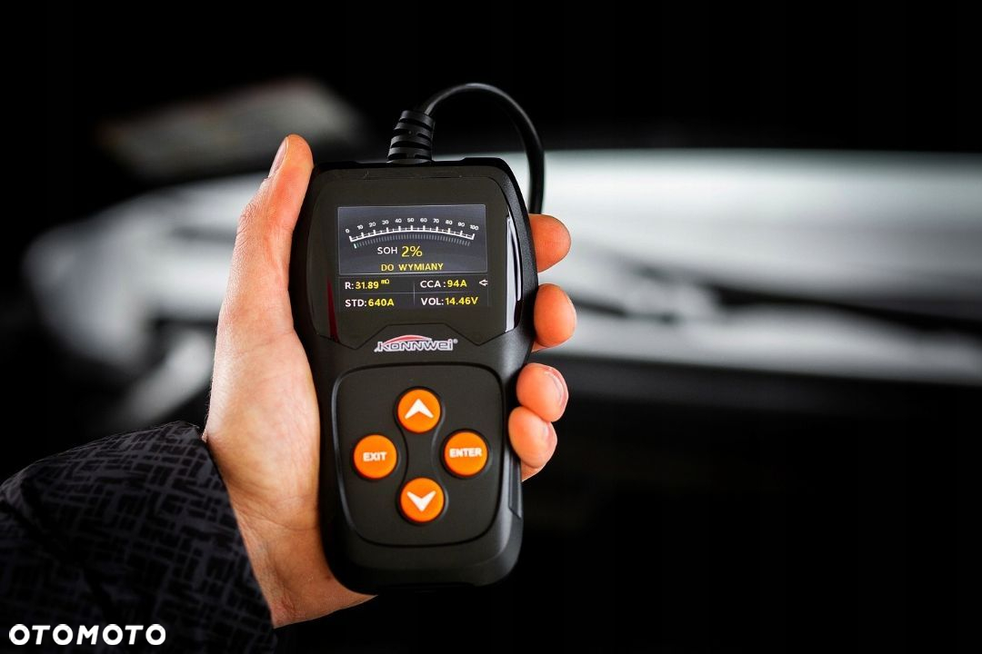 Tester do baterii akumulatorów 12V KONNWEI KW600 - 16