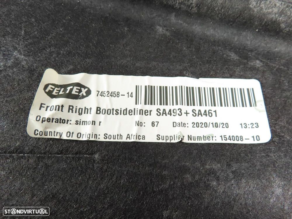 Revestimento da Mala Direito/Interior Seminovo/ Original BMW X3 (G01)/BMW X3 (G0... - 3