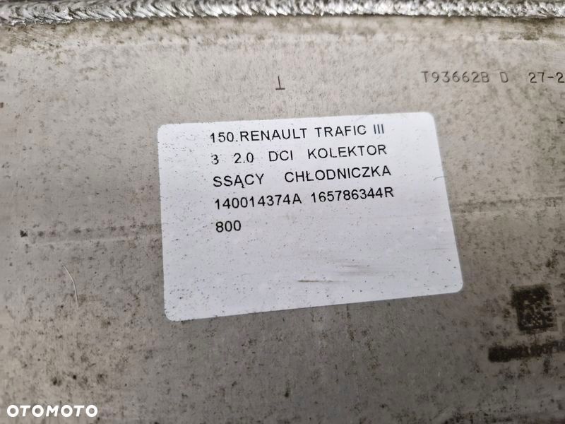 RENAULT TRAFIC 3 III VIVARO B 2.0 DCI KOLEKTOR SSĄCY 140014374A 165786344R - 3