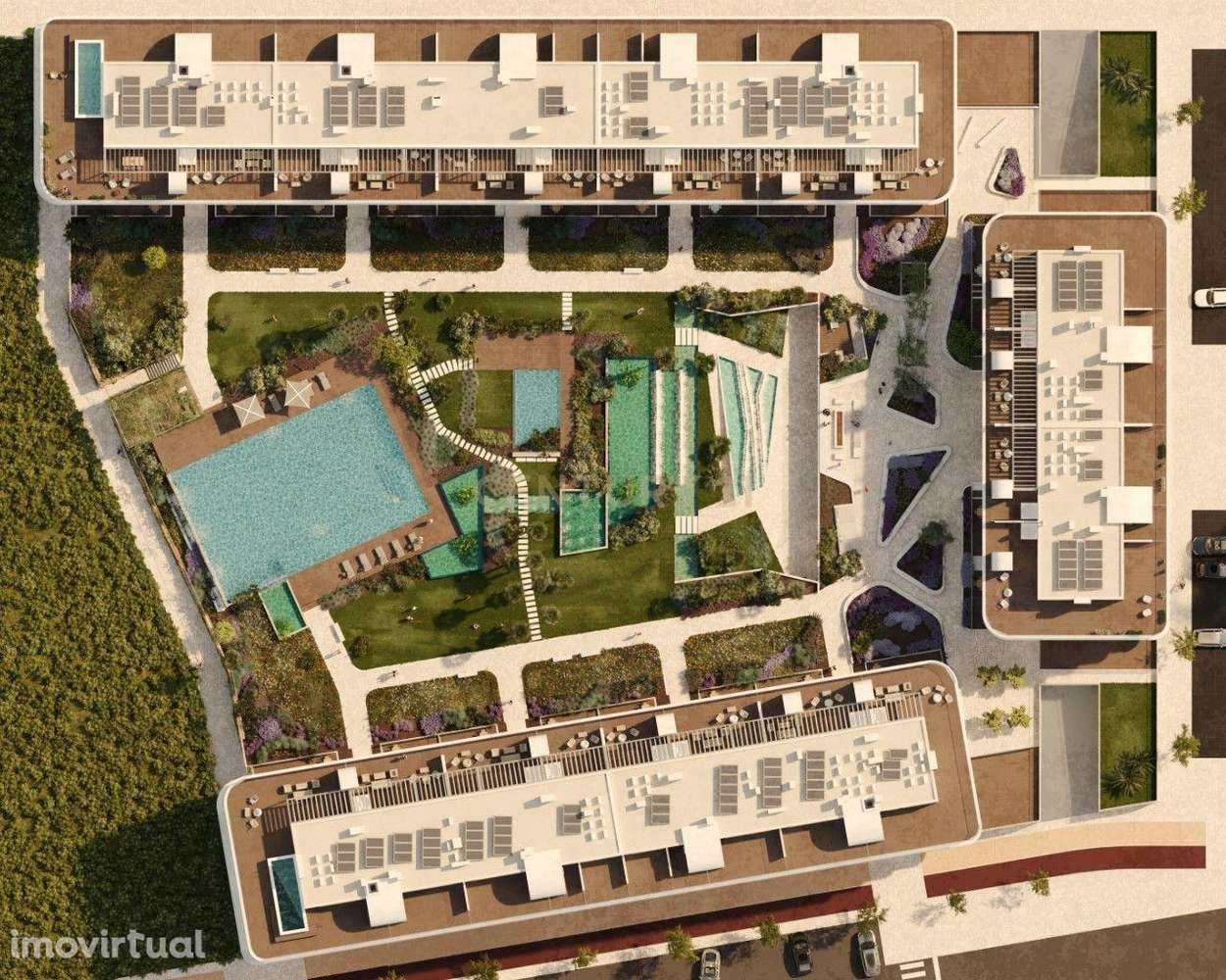 T1 em condomínio privado com piscina e sala de reuniões – ideal para r - Grande imagem: 4/11