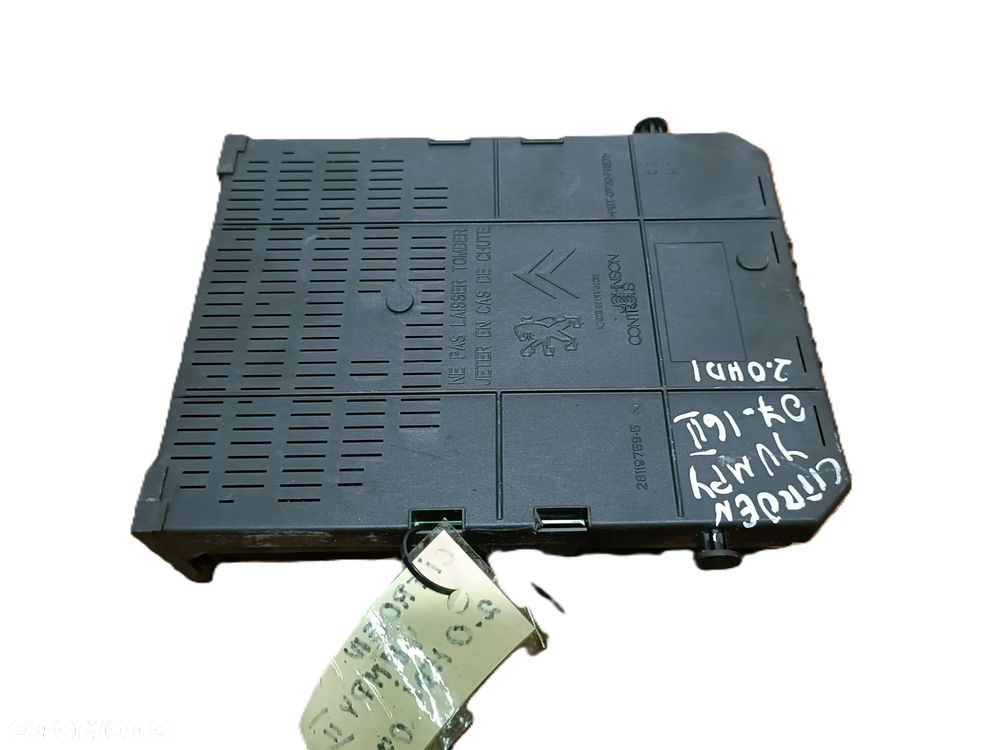 CITROEN JUMPY II 07-16 r. 2,0 HDI SKRZYNKA BEZPIECZNIKÓW 28119759-5 + - 4