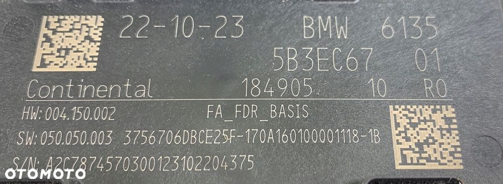 BMW X1 U11 STEROWNIK MODUŁ DRZWI LEWY PRZÓD 5B3EC67 - 2
