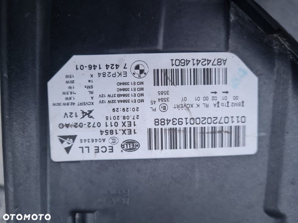 bmw 5 m5 f10 f11 lift lci lampy przód full led adaptive 7352481-08 7424146-01 - 15