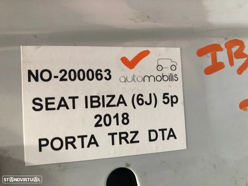 Porta Traseira Direita SEAT IBIZA IV (6J) Ref. 6J4833056 - NO. 200063 - 2