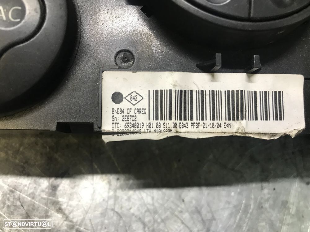 COMANDO SOFAGEM / AC RENAULT SCENIC II / MEGANE II 8200344842 8200344840 - 5