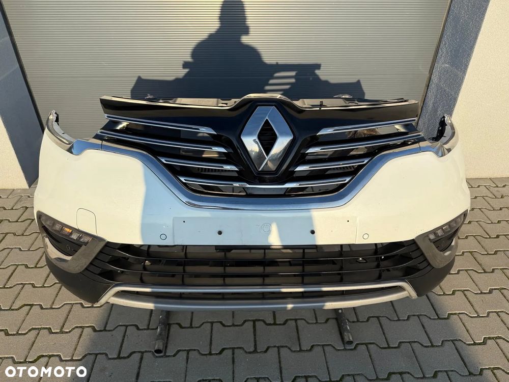 RENAULT ESPACE V ZDERZAK PRZÓD KOMPLETNY 6xPDC KOLOR TEQNC BIAŁA PERŁA