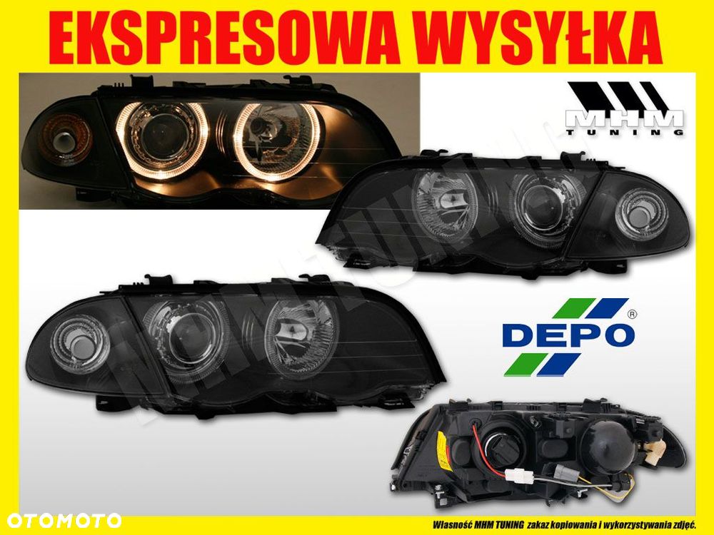 REFLEKTOR LAMPA RINGI ANGEL EYES FK BMW 3 E46 98- - 2