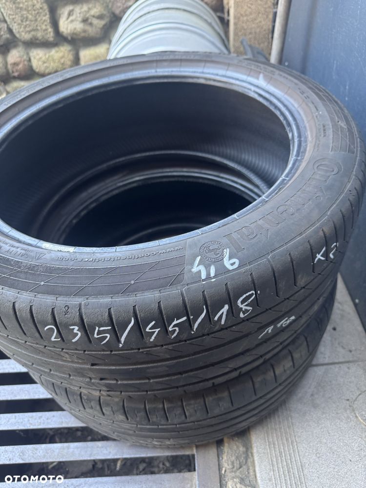 2 sztuki opon letnich 235/45/18 CONTINENTAL Używane F-Vat - 1