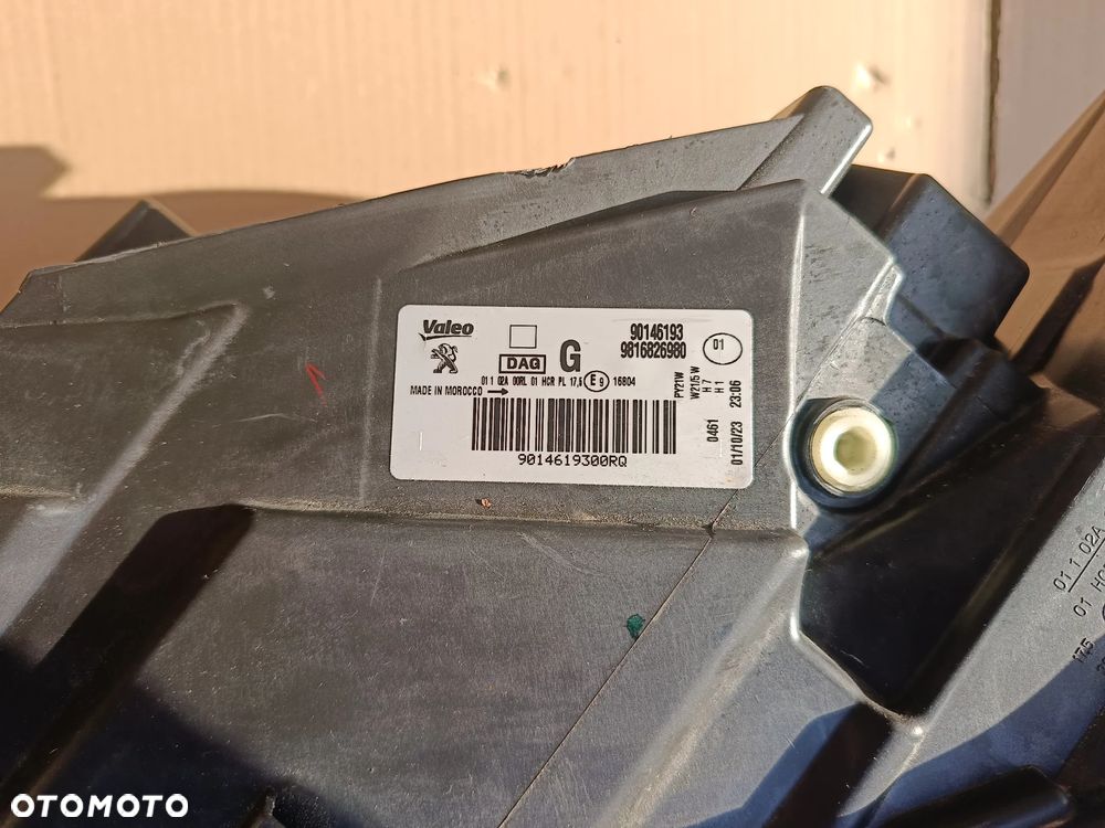 Lampa przednia lewa Peugeot Patrner Rifter reflektor 9816826980 - 3