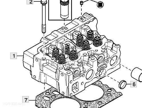 John Deere 6920 6920S Głowica Cylindra CZĘŚCI RE507777 RE553419 - 1