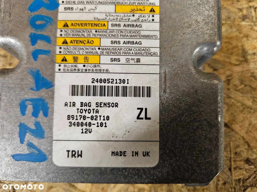 TOYOTA COROLLA E21 SENSOR MODUŁ STEROWNIK AIRBAG - 2